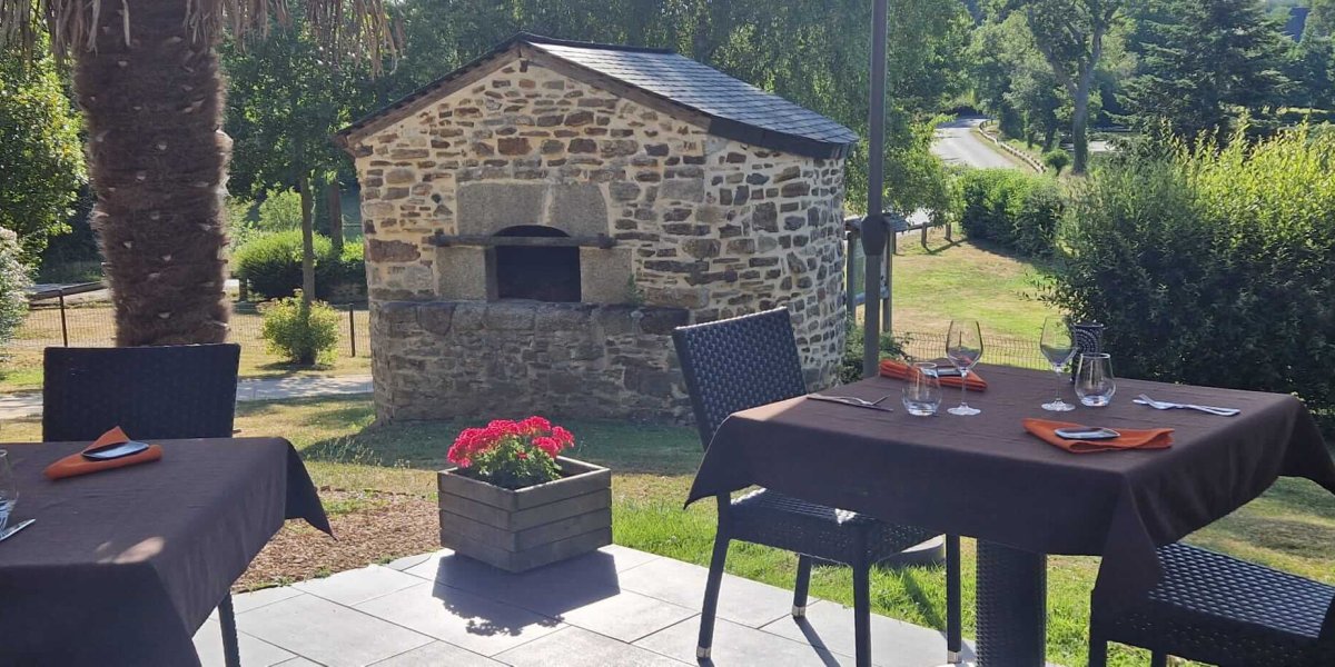Première vue de la terrasse du restaurant