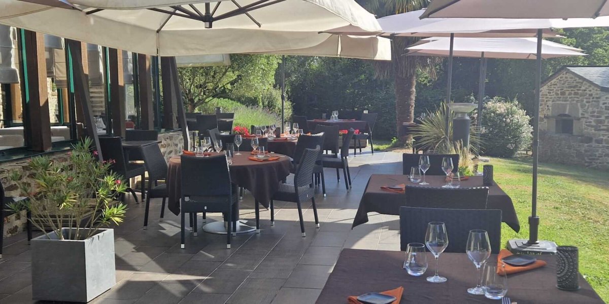 Vue de la terrasse du restaurant